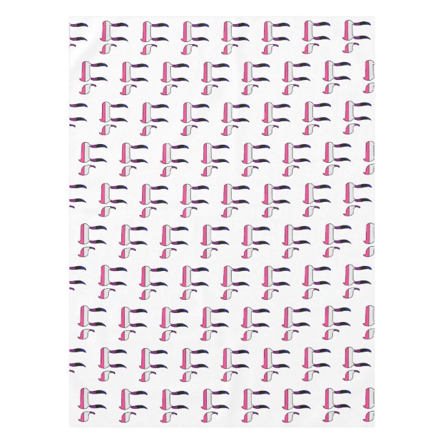 Genderfluid Pride Flag Chai  Tablecloth (Front)