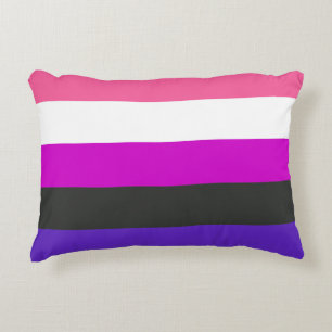 Genderfluid Pride Flag Decorative Cushion
