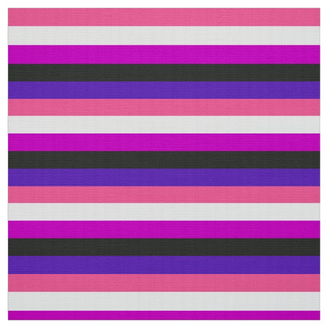 Genderfluid Pride Flag Fabric (Swatch)