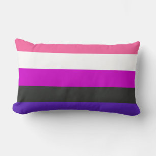 Genderfluid Pride Flag Lumbar Cushion