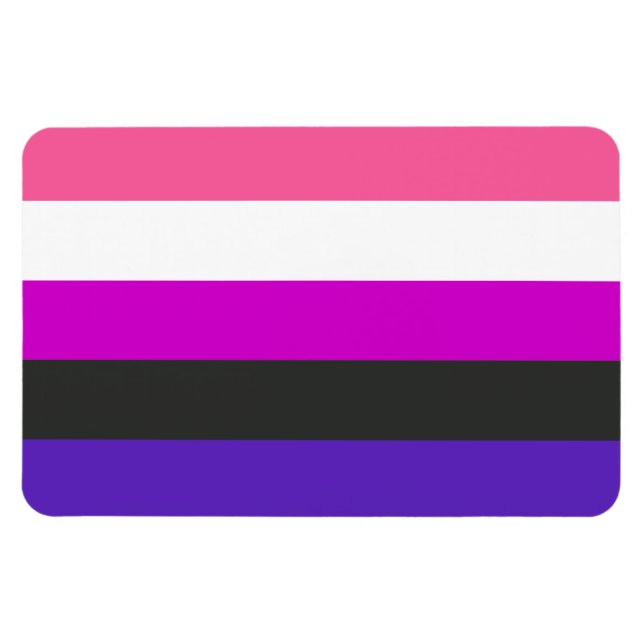 Genderfluid Pride Flag Magnet (Horizontal)