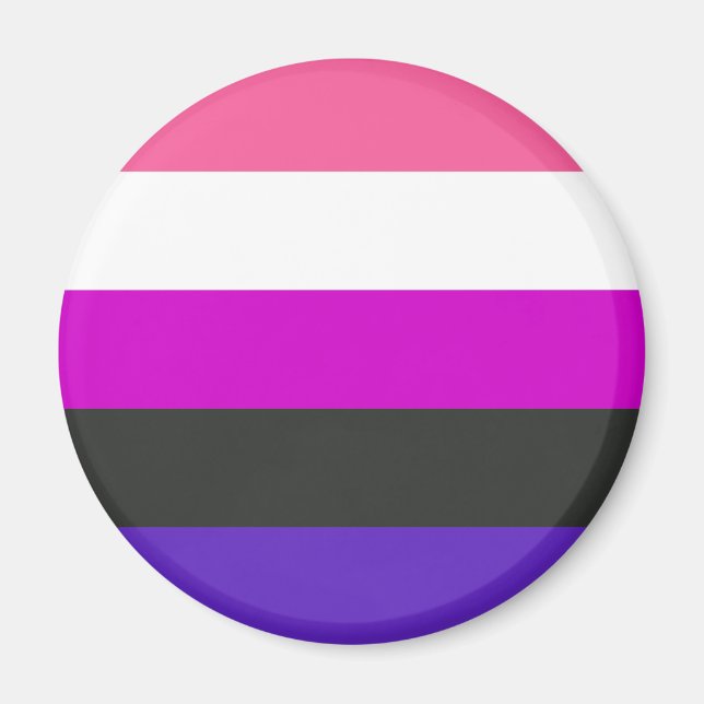 Genderfluid Pride Flag Magnet (Front)
