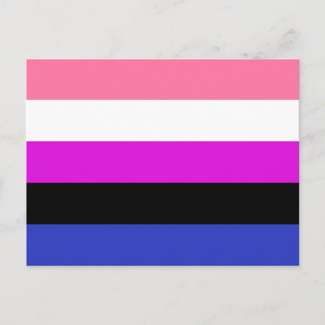 Genderfluid Pride Flag Postcard (Front)
