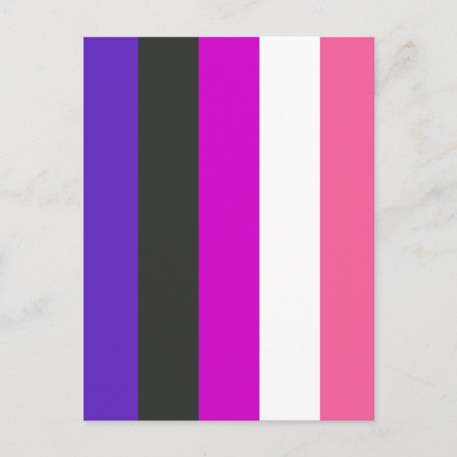Genderfluid Pride Flag Postcard (Front)