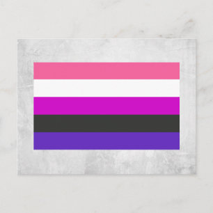 Genderfluid Pride Flag Postcard