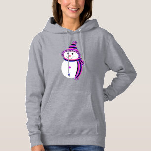 Genderfluid Pride Flag Snowman Snowperson Hoodie