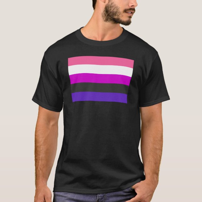 Genderfluid Pride Flag T-Shirt (Front)