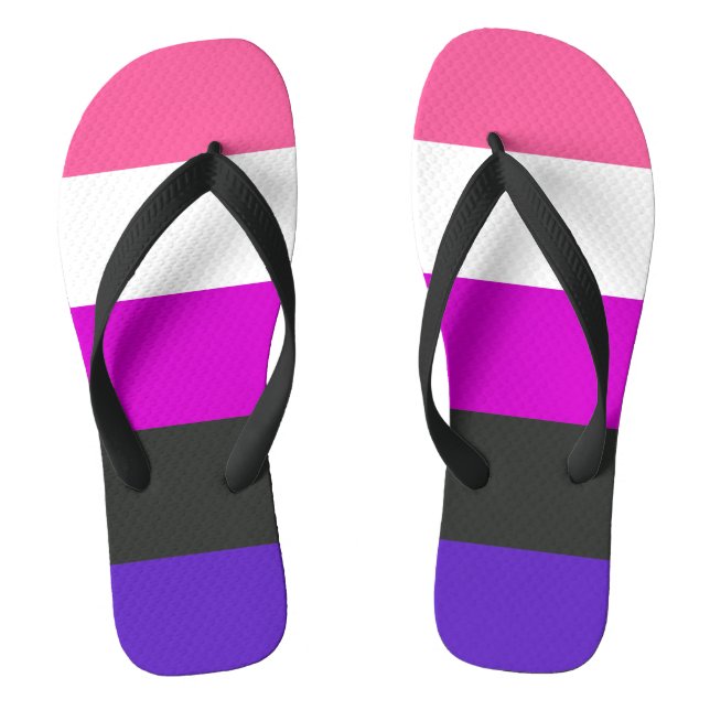 Genderfluid Pride Flag Thongs (Footbed)