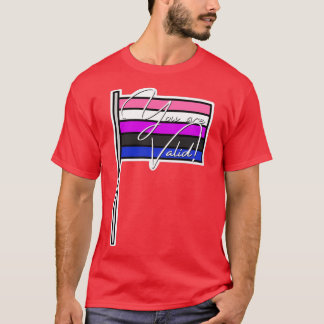 Genderfluid Pride Youre Valid Flag T-Shirt