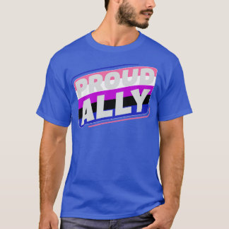 Genderfluid Proud Ally LGBT Genderfluid Flag T-Shirt