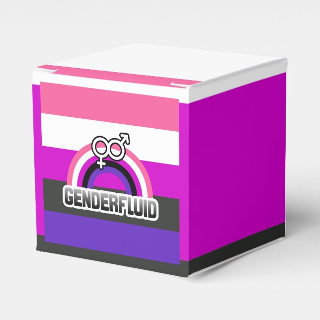 GENDERFLUID RAINBOW FAVOUR BOX (Front Side)