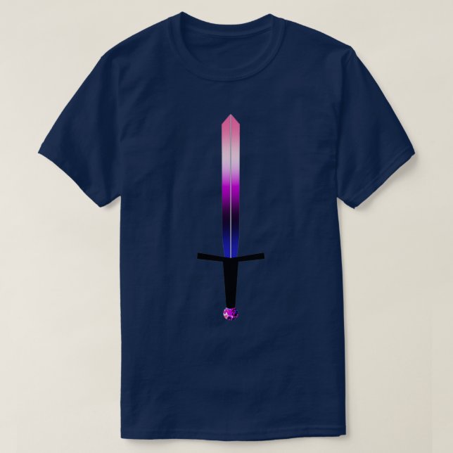 Genderfluid Sword T-Shirt (Design Front)