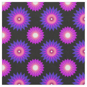 Genderfluidity pride colors /black flower pattern fabric