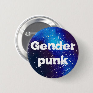 Genderpunk Customisable Galaxy Identity 6 Cm Round Badge