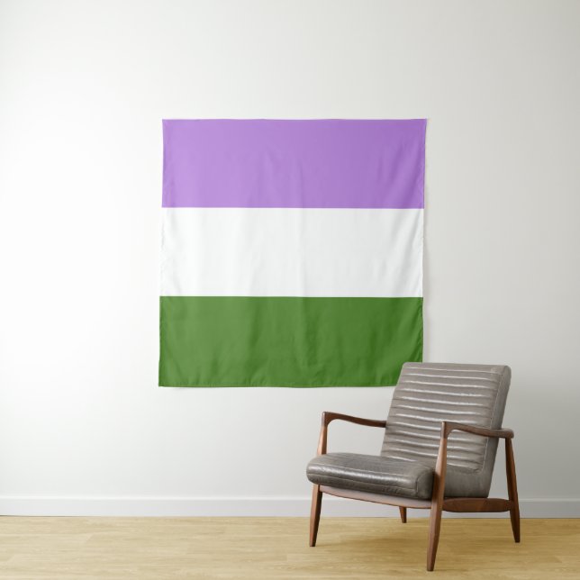 Genderqueer Flag 57 x 57 Tapestry (In Situ (Horizontal))