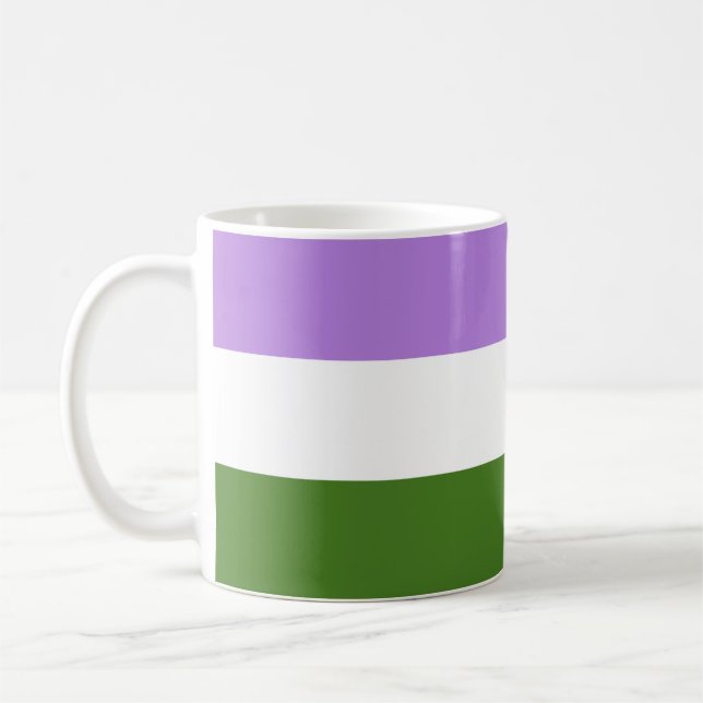Genderqueer Flag Coffee Mug (Left)