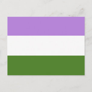 GENDERQUEER FLAG ORIGINAL -.png Postcard
