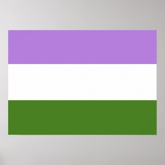 GENDERQUEER FLAG ORIGINAL -.png Poster (Front)