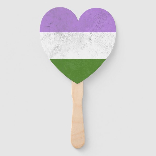 Genderqueer Hand Fan (Front)