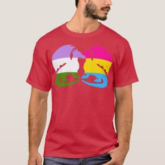 Genderqueer Pansexual Pride Dragons T-Shirt
