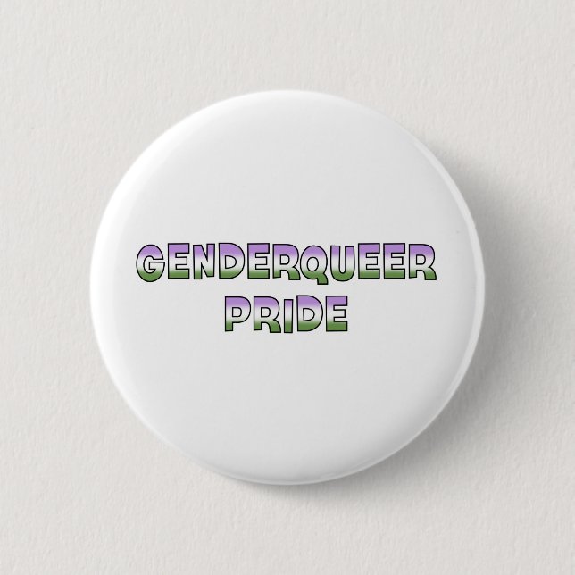 Genderqueer Pride 6 Cm Round Badge (Front)