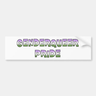 Genderqueer Pride Bumper Sticker