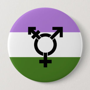 Genderqueer Pride Flag 10 Cm Round Badge