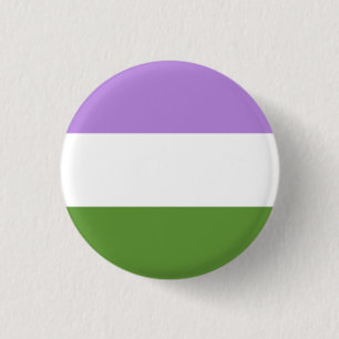 Genderqueer pride flag! 3 cm round badge
