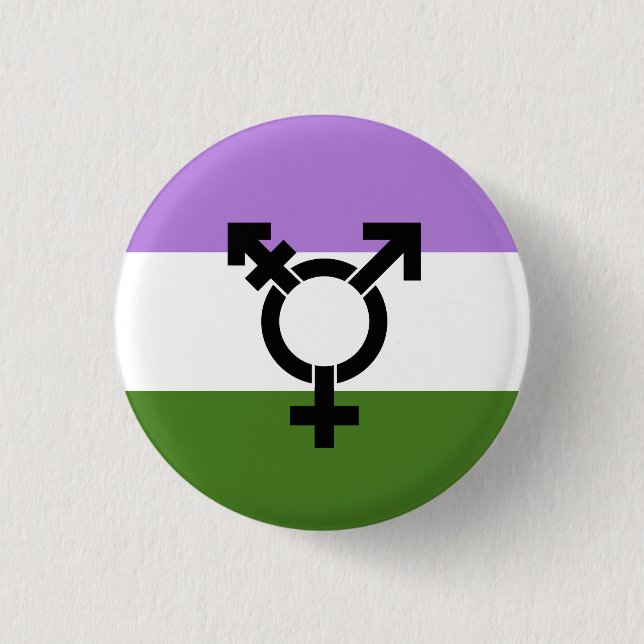 Genderqueer Pride Flag 3 Cm Round Badge (Front)