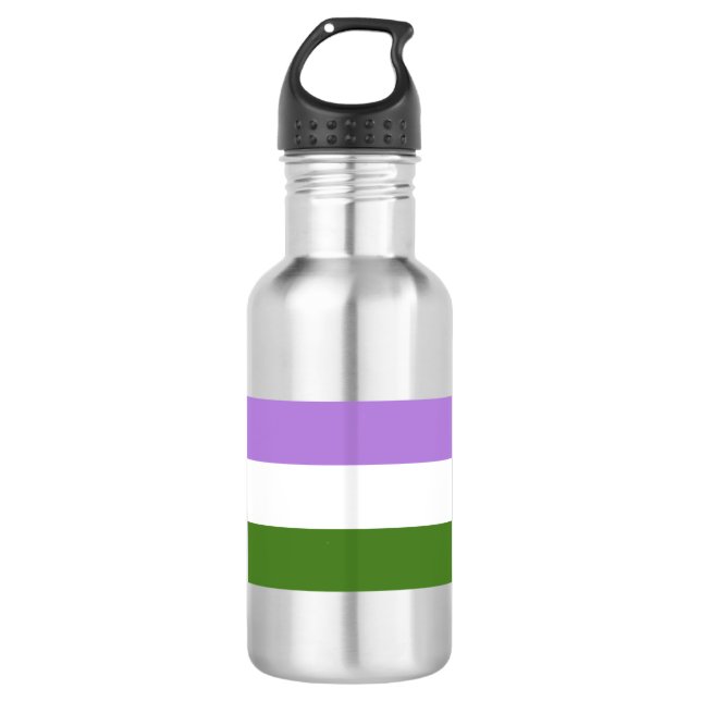 Genderqueer Pride Flag 532 Ml Water Bottle (Front)