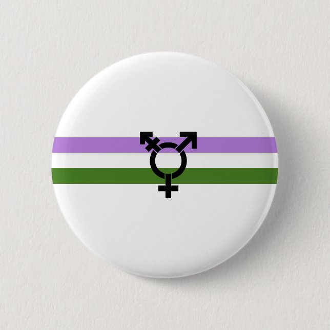 Genderqueer Pride Flag 6 Cm Round Badge (Front)