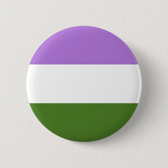 Genderqueer pride flag 6 cm round badge (Front)