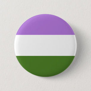 Genderqueer pride flag 6 cm round badge