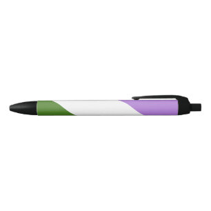 Genderqueer Pride Flag Blue Ink Pen