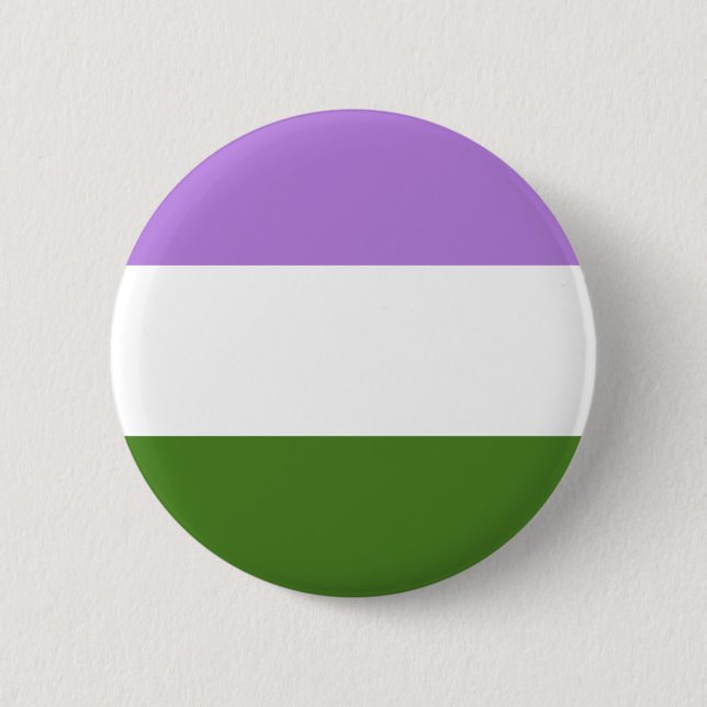 Genderqueer Pride Flag Button (Front)