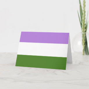 Genderqueer Pride Flag Card