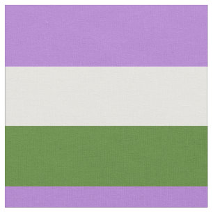 Genderqueer pride flag fabric