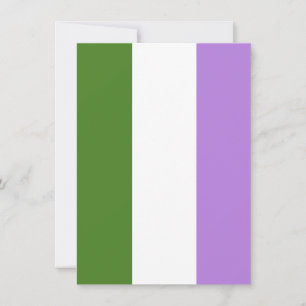 Genderqueer Pride Flag Holiday Card