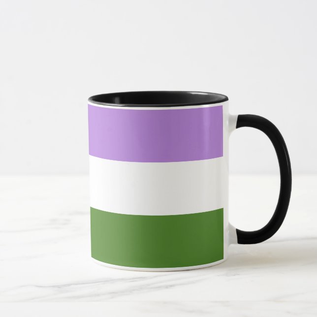 Genderqueer Pride Flag Mug (Right)