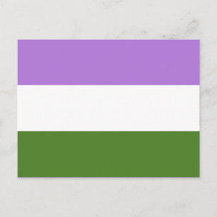 Genderqueer pride flag Postcard
