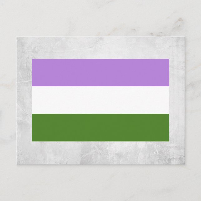 Genderqueer Pride Flag Postcard (Front)