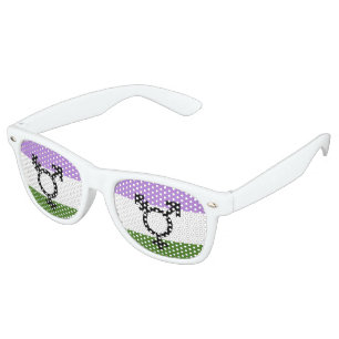 Genderqueer Pride Flag Retro Sunglasses