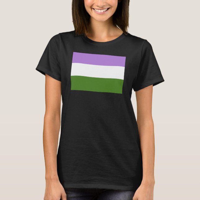 Genderqueer Pride Flag T-Shirt (Front)