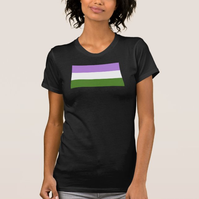 Genderqueer Pride Flag T-Shirt (Front)