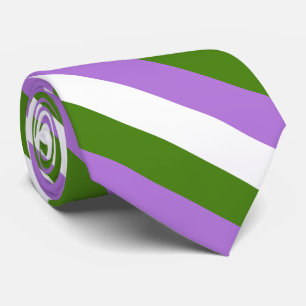 Genderqueer Pride flag Tie