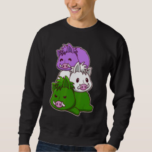 Genderqueer Pride Flag Wild Boars Sweatshirt