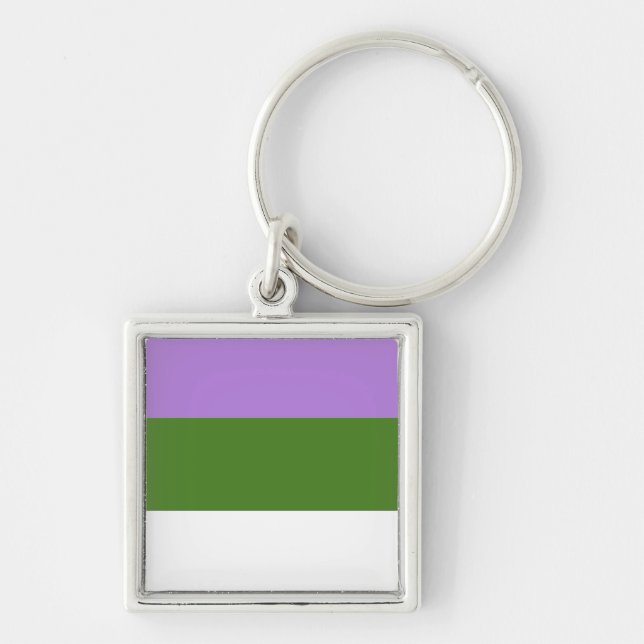 GENDERQUEER PRIDE KEY RING (Front)