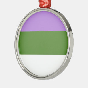 GENDERQUEER PRIDE METAL ORNAMENT