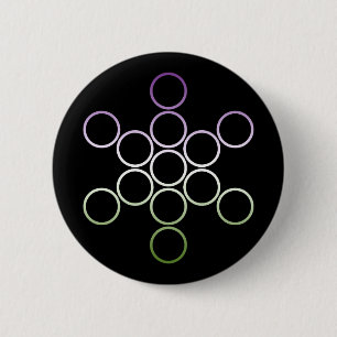 genderQueer sacred circles 6 Cm Round Badge