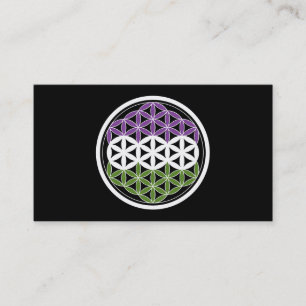 genderQueer sacred geometry Business Card